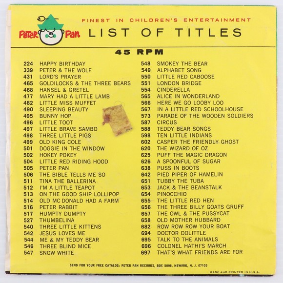 Cherney Berg, Lloyd Moss The Little Drummer Boy 45 rpm Record CC 75035 ZSP155080 - Picture 8 of 8